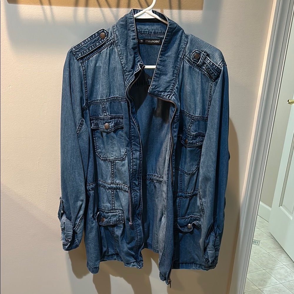 Maurices Blue Utility Jacket